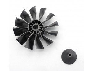 Powerfun 70mm Pro 12 Blade Ducted Fan Rotor Blade & Spinner Set - Reverse CW